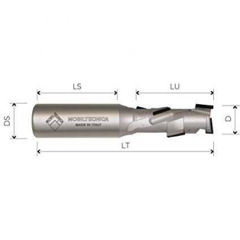 Fresa 2D10 LU 27 con Diamante PCD 2.5 mm