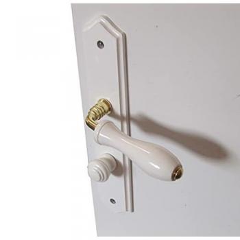 2 maniglie per porta in legno con interasse 195 mm