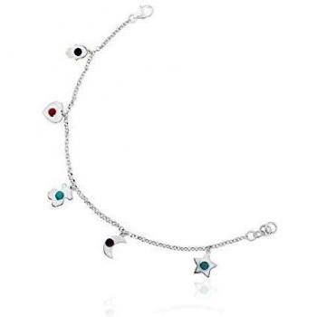 Pulsera de Plata Super Power con Gemas