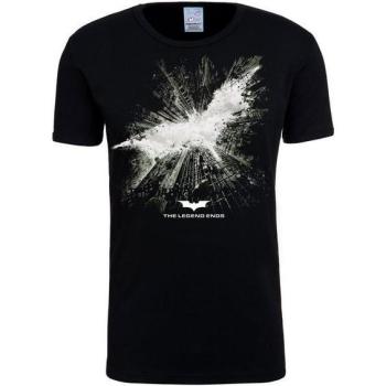 Batman – The Dark Knight Rises – Damen T‑Shirt S in Schwarz und Weiß mit Lizenzlogo