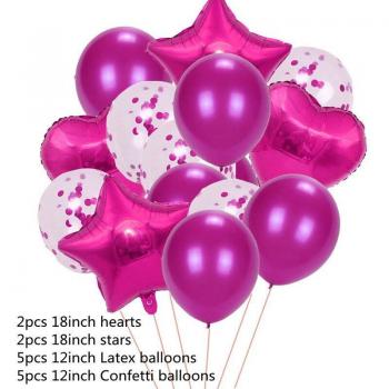 Ballons Colorés en Latex pour Anniversaire 14 pièces