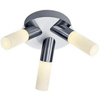 Plafón LED Dylan de Trio Lighting, diseño moderno, 4.3 W, Níquel mate
