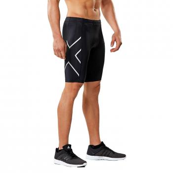 2XU Core Compression Shorts, Men's Large, Black/Silver