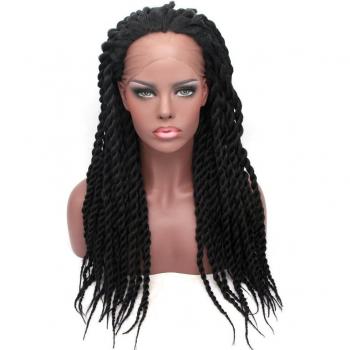 Peluca Afro Sintética con Malla Frontal
