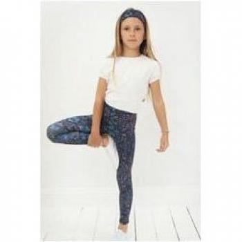 Bambino Neon Splash Leggings Lungo 122-128 cm