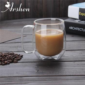 Café & Té Arshen – Taza de vidrio hecha a mano, 300 ml