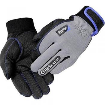 Blue Edge Vibrationsschutz-Handschuhe schwarz grau EN 388 KAT 2