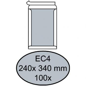 Envelop Quantore bordrug EC4 240x340mm zelfkl. wit 100stuks