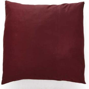 Cojín de Saten Color Rojo Teja 80x80