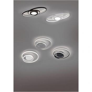 Weiße Spiral-LED-Deckenlampe Zibal 22W Dimmbar Ø39 cm