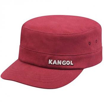 Kangol Army Style Cap – Dark Red Cotton Twill (L/XL)