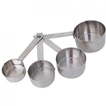 Lot de 4 récipients mesureurs inox De Buyer