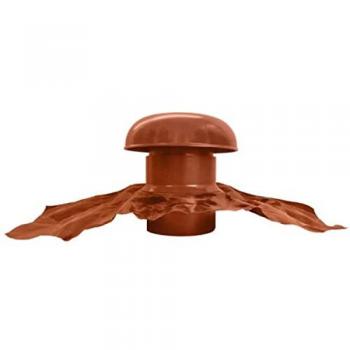 Ventilation à collerette étanche, chapeau marron Ø100 mm – CDT10