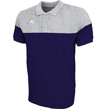 Kappa Polo Manches Courtes Fille 8 Ans Bleu Marine/Gris