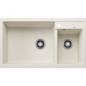 Blanco METRA 9 Einbauspüle Silgranit Softweiß, 86/50 cm