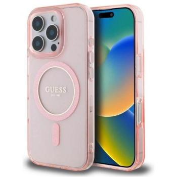 Guess Rosa Glitzer Hülle für iPhone 16 Pro