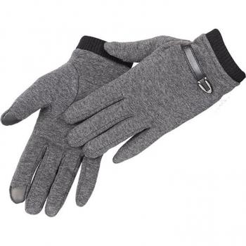 Men's Black Fingerless Winter Gloves