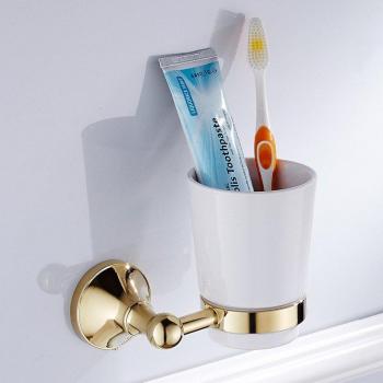 Accesorio de Baño Dorado para Vaso