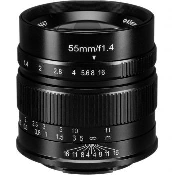 Lente 55 mm f/1.4 Mark II 7Artisans, compatibile con Fujifilm X – Nero