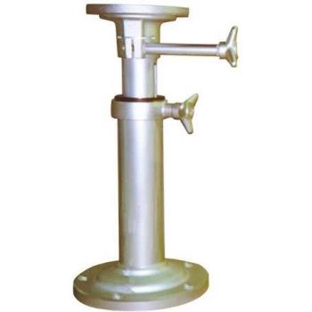 Supporto Inclinabile in Alluminio Lucido – Lunghezza Totale 680 mm, Base Fissa 245 mm, Sezione Asportabile 175 mm