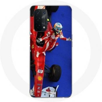 Coque Oppo A74 5G Maniacase Alonso F1 Rouge