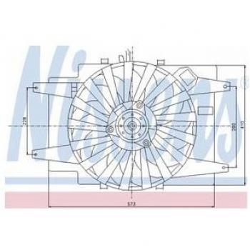 Nissens Aftermarket Radiator Fan Assembly 85103