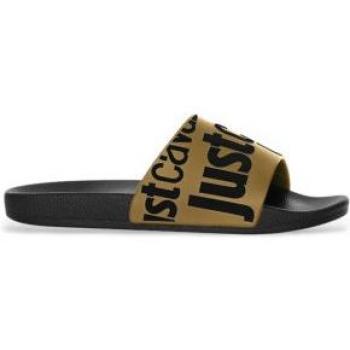 Just Cavalli Men’s Brown & Black Comfort Sliders – Size 7 US
