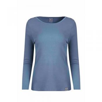 Organic Cotton Blue Mirage Long‑Sleeve Outfitter Top – Women's