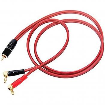 Câble audio HiFi OFC 4N, RCA mâle → fiches banane