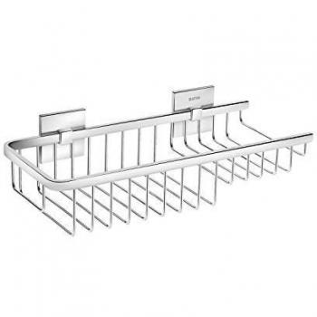 Jabonera de ducha Bath+ Duo Square cromo escalón derecho