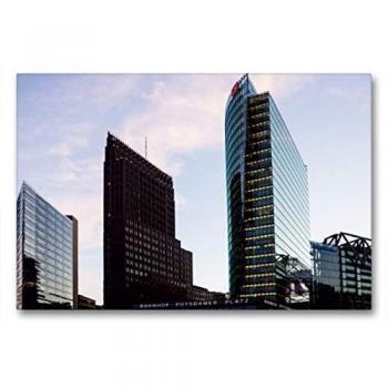 Premium 90 cm × 60 cm Textil-Leinwand – Berlin, Potsdamer Platz