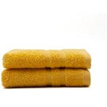 Lot de serviettes de bain Safran – coton biologique, 50 × 100 cm (2 pièces)