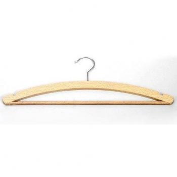 Holz‑Kleiderbügel KG 42 cm – 3‑Stück Pack Weber, mit Steg & Rockkerben