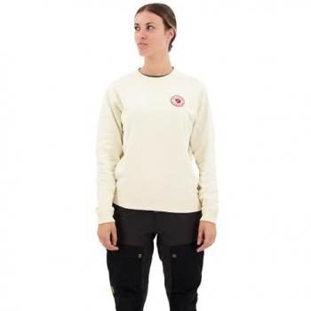 Sweatshirt Fjällräven 1960 Logo Badge blanc crème pour femme