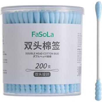 Premium Black Cotton Buds with Case