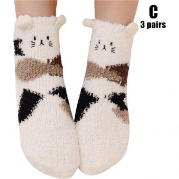 Thick Plush Animal Pattern Socks