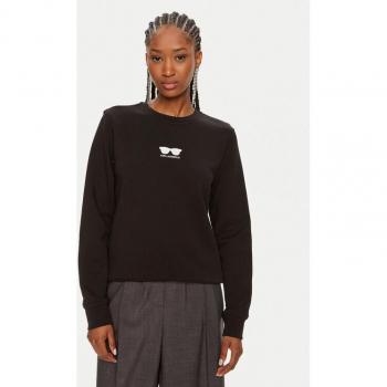 Karl Lagerfeld Felpa Nero 245W1813 Comfort Fit