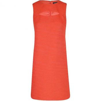 Marc Cain Businesskleid Rot mit Cut Out, Größe 36