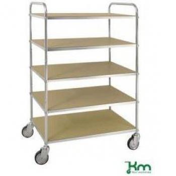Konga Tall ESD Shelf Trolley, 5 Shelves, Braked