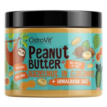 OstroVit Burro di Arachidi, Nocciola Caramellata & Sale dell’Himalaya – 500 g