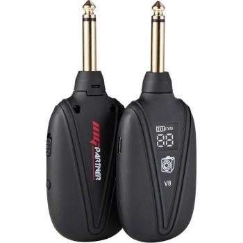 V8 UHF Wireless Guitar Transmitter Receiver 4 Channels 50M