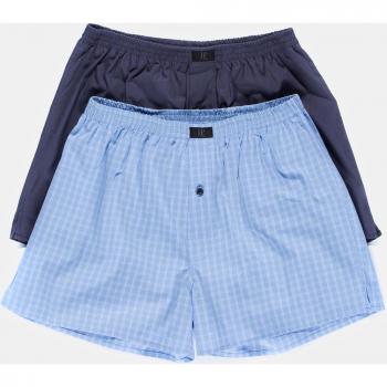 Boxer Corti Uomo, Confezione Doppia, Blu, Taglia 6XL, Cotone, JP1880