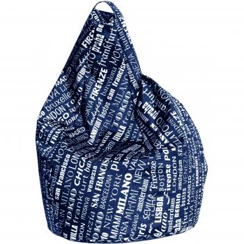 Pouf Fantasía Azul y Blanco – TALAMO ITALIA