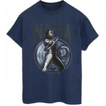 Damen Wakanda Forever Shirt – Nakia Schild Print, 100 % Baumwolle, Weiß