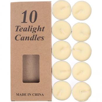 10 Pcs Aromatherapy Tea Wax Candles for Weddings