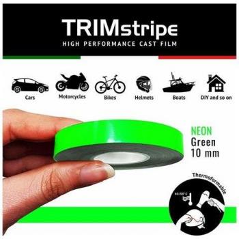 Tiras Reflectantes para Coches, Verde Flúor, 10 mm x 10 Mt