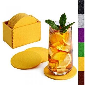 Tischuntersetzer Sidorenko: Filz‑Rundung für Gläser (10‑Pack)