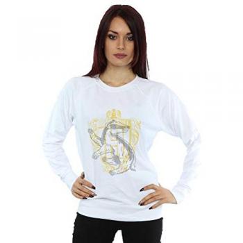 White Women's Hufflepuff Badger Top