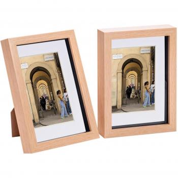 Nicola Spring 6x8 3D Box Photo Frame with 4 x 6 Mounts