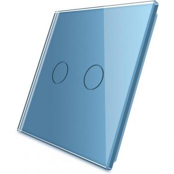 Livolo Luxury White Pearl Crystal Glass Single Glass Panel for 2 Gang Wall Touch Switch DIY